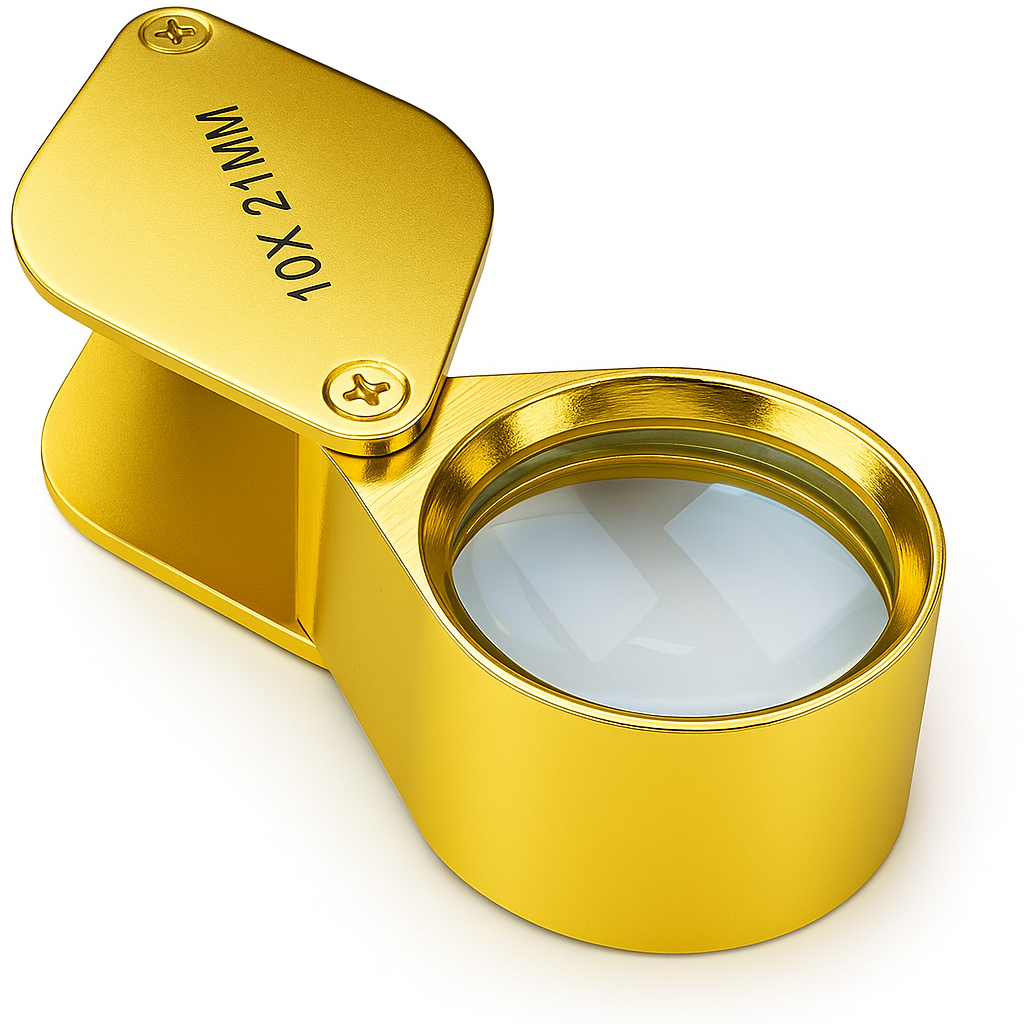 Gold Jeweler's Loupe - 10X Power  - MG-76211