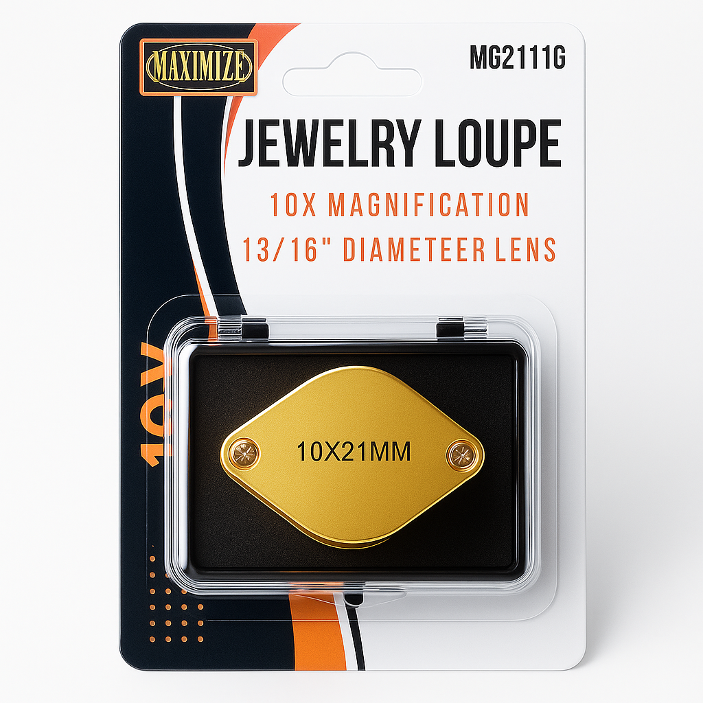 Gold Jeweler's Loupe - 10X Power  - MG-76211