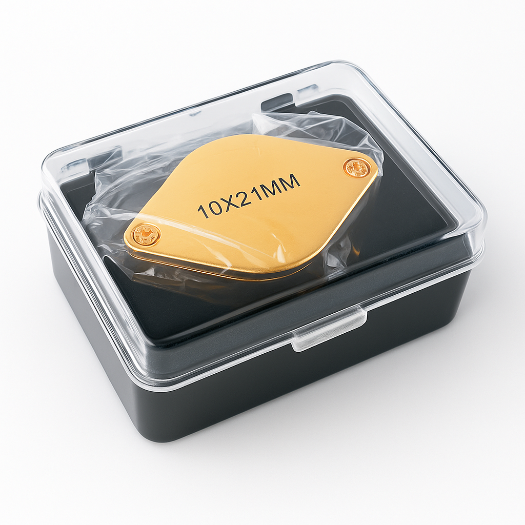 Gold Jeweler's Loupe - 10X Power  - MG-76211