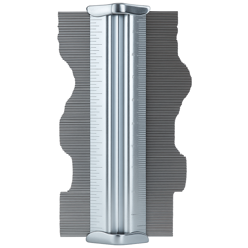 5" Metal Contour Gauge – Heavy-Duty Shape Duplicator for Precise Cutting of Tile, Carpet, Wood & Flooring – TM-81150