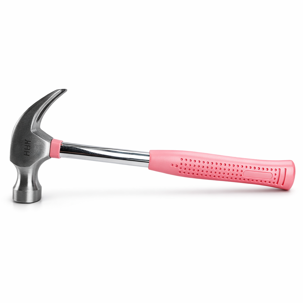 Pink Tool Caddy & 8 oz Claw Hammer Set – Lightweight Home Repair & DIY Essentials