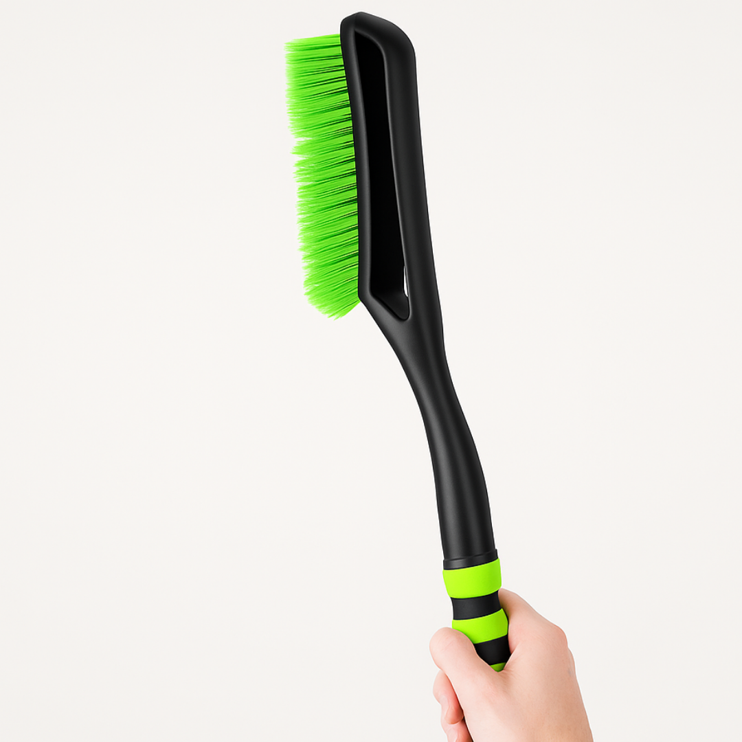 2-Pack Snow Brush & Ice Scraper Set, 27" Long – Heavy-Duty Ice Scraper with EVA Foam Grip & Thick Snow Brush Bristles – Snap-Together 2-in-1 Car Snow Remover for Windshield, Windows & Vehicles