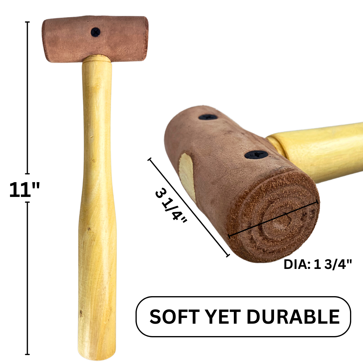 4 Step Hardwood Bracelet Mandrel with Rawhide Mallet