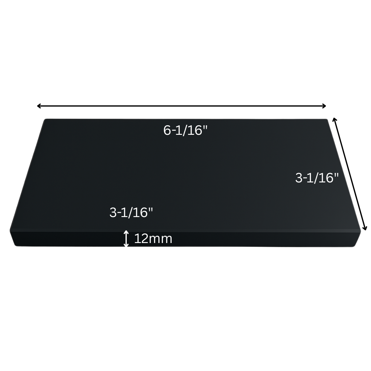 Gold Testing Stone – Professional Jewelry Tester for Gold, Silver & Platinum – 6" x 3" Rectangular Black Touchstone