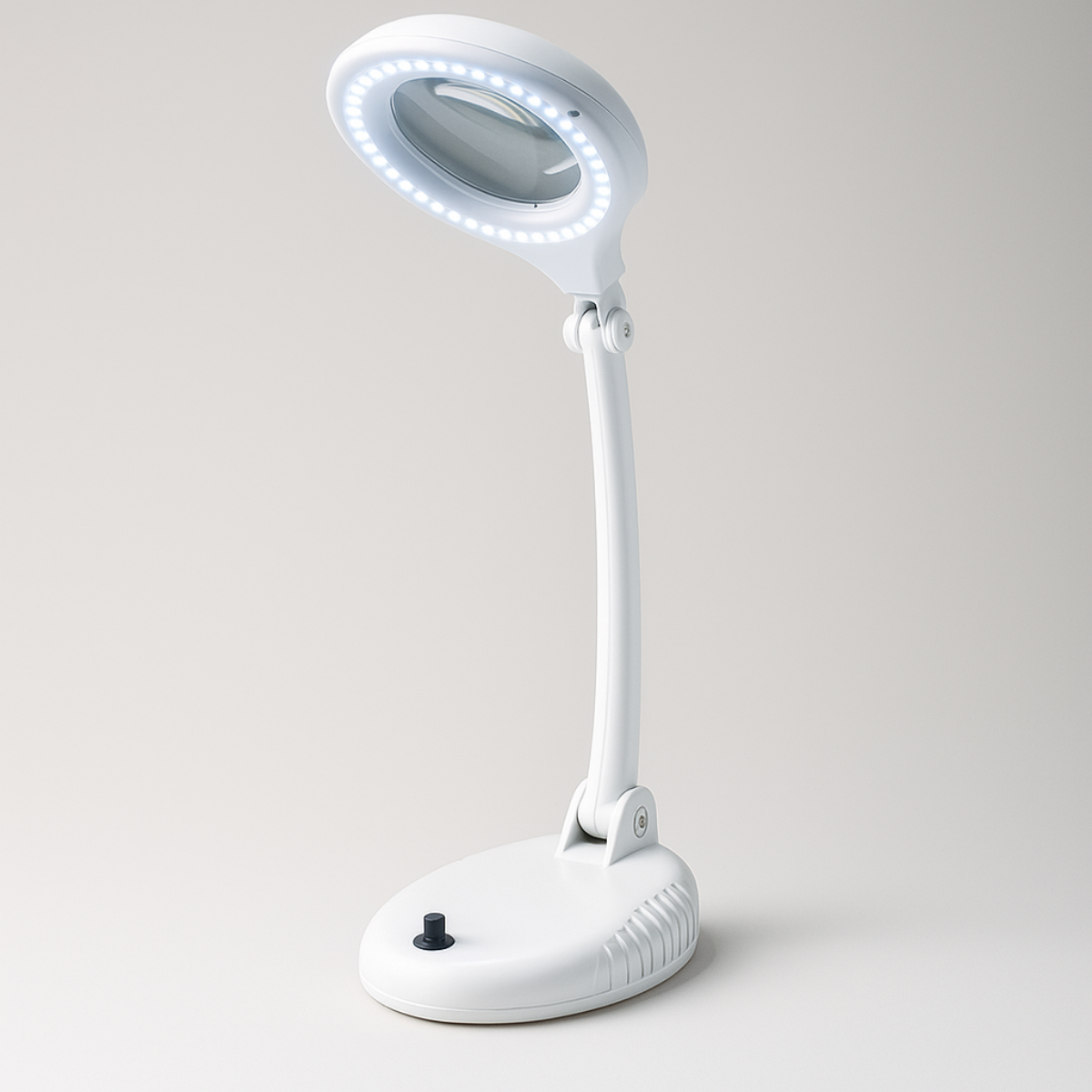 2x White Magnifier 40 LED Desk Lamp | 4 Inches Lens | Portable  - CR-99259