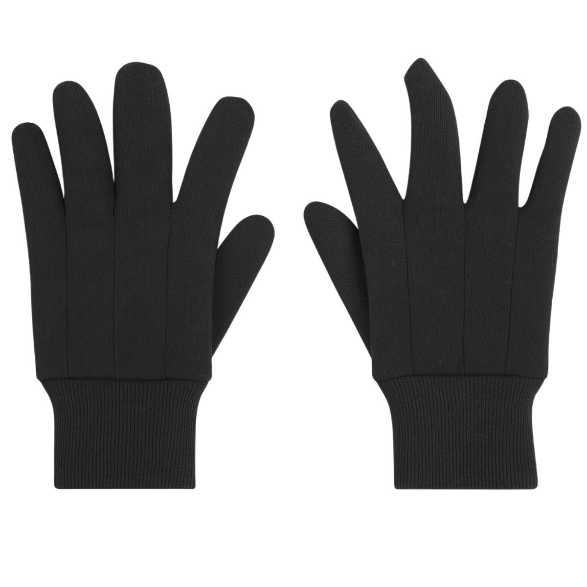 Men’s 8 oz Brown Jersey Work Gloves with Knit Wrist, Large – Cotton Gardening & Yard Gloves, Reusable, Pack of 12 (GL-07500-Z12)