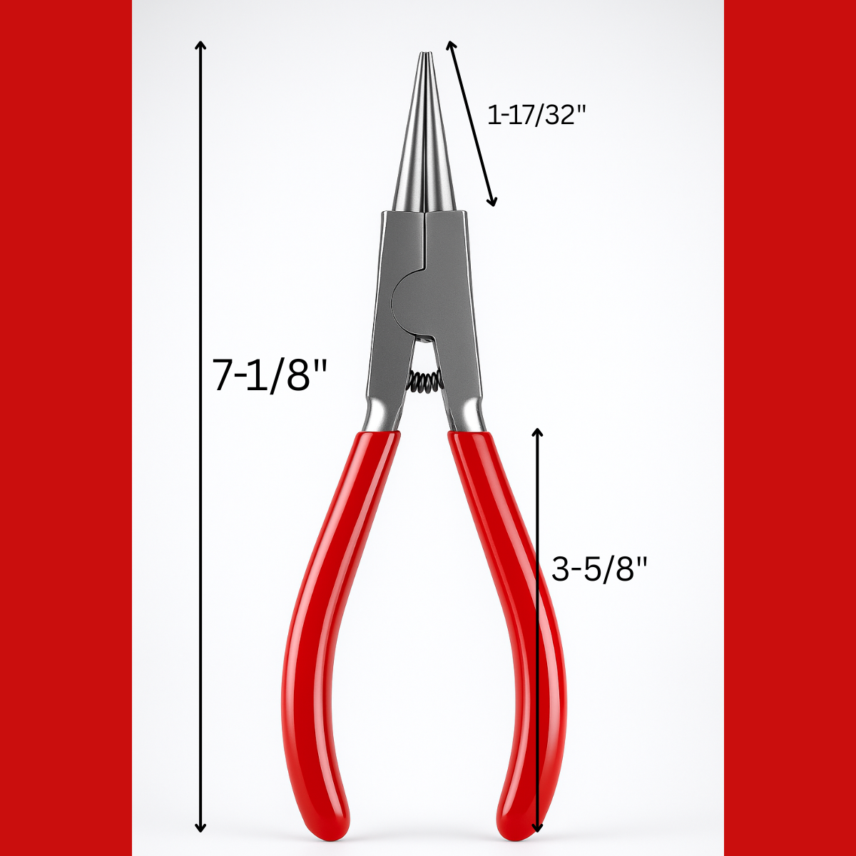 7 Inch Heavy Duty Round Nose Pliers  - S89-08914