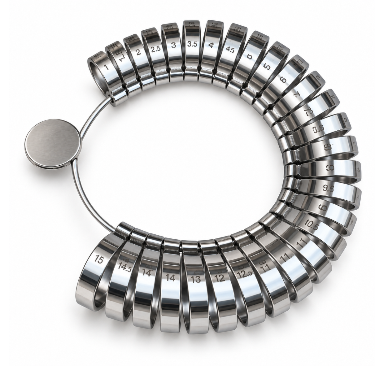 1-15 Ring Sizing 29 Piece Wide Band Set  - TJ01-09755
