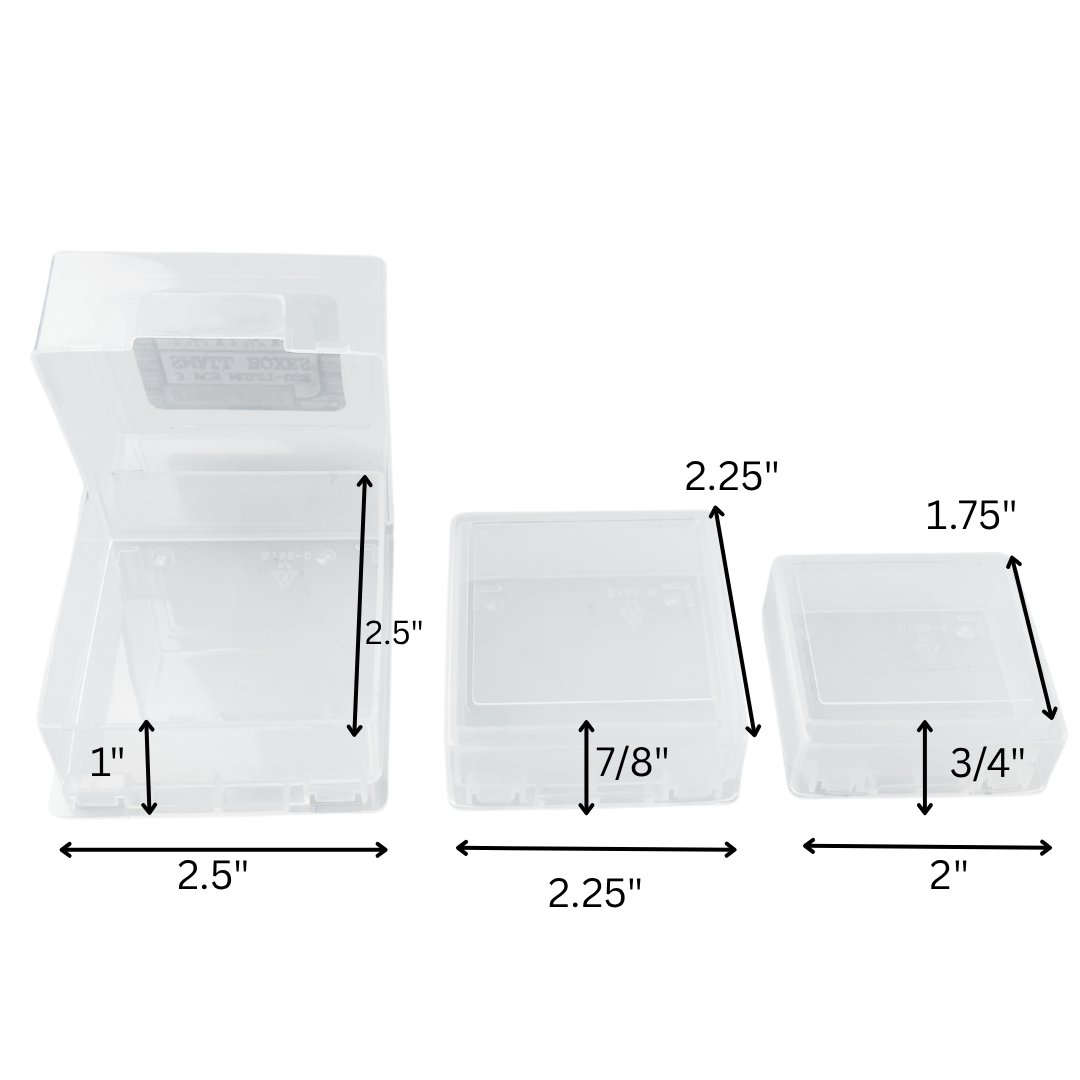 3 Piece Small Plastic Storage Boxes | Different Sizes  - TJ8730