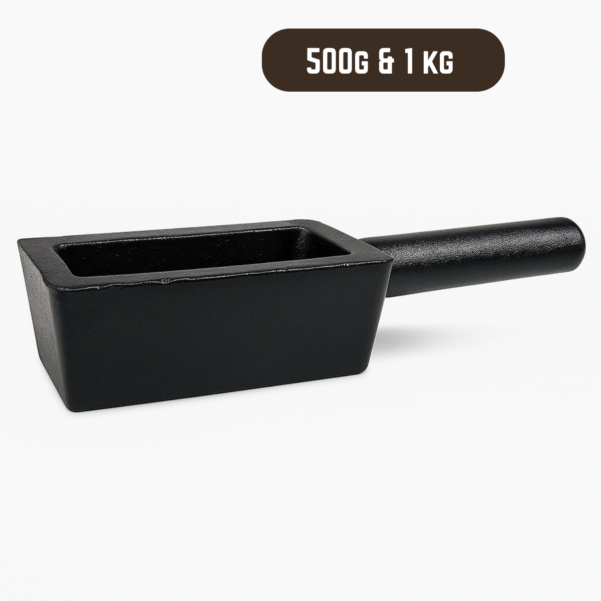Deluxe 500g & 1Kg Ingot Mold Set | Cast Iron | Rectangular Shape | Ideal for Gold, Silver, and other Precious Metals