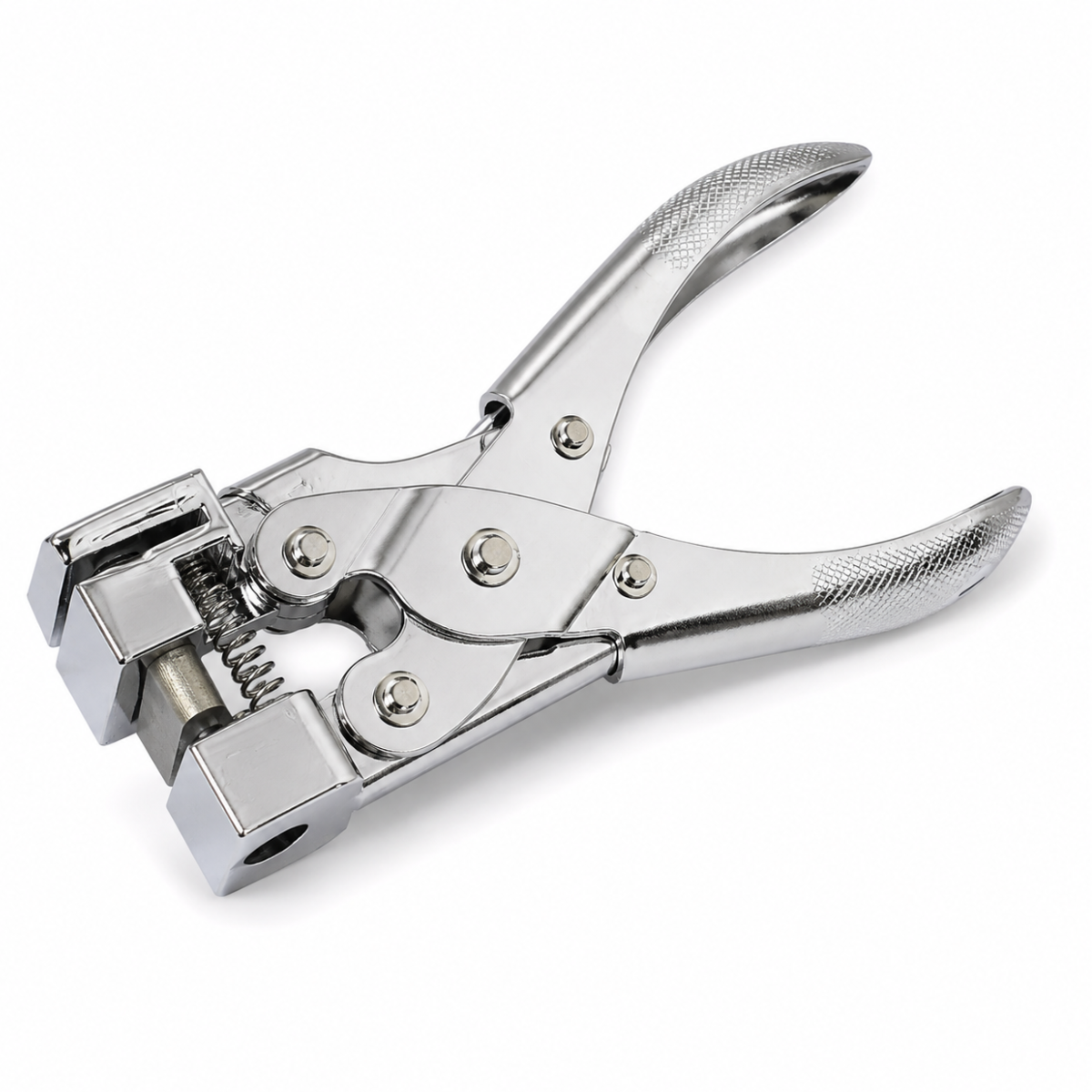 6 Inch Airplane Hole Punch Tool for Hanging Tags, Cards and Retail Packaging – Heavy-Duty Chrome-Plated Zinc Alloy Hand Punch – TP4406-DH