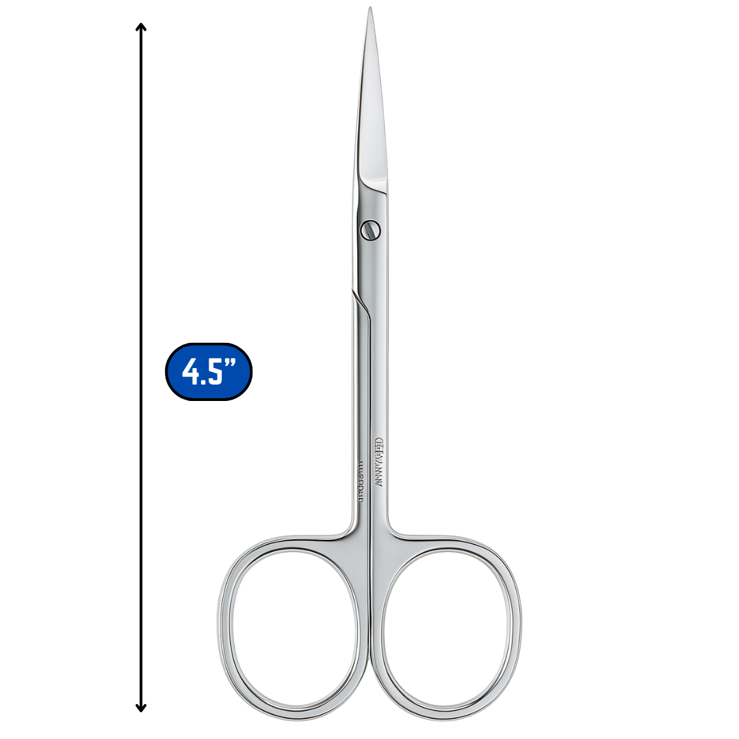 4.5 Inch Straight Stainless Steel Scissors (Pack of: 2) - SC-75451-Z02