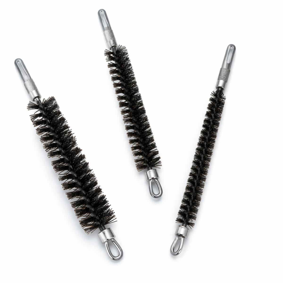 21.25" Pipe Cleaning Brush Set – Flexible Tube & Lint Trap Cleaner with 3 Interchangeable Metal Brush Heads for Dryer Vents, Pipes & Vacuum Hoses