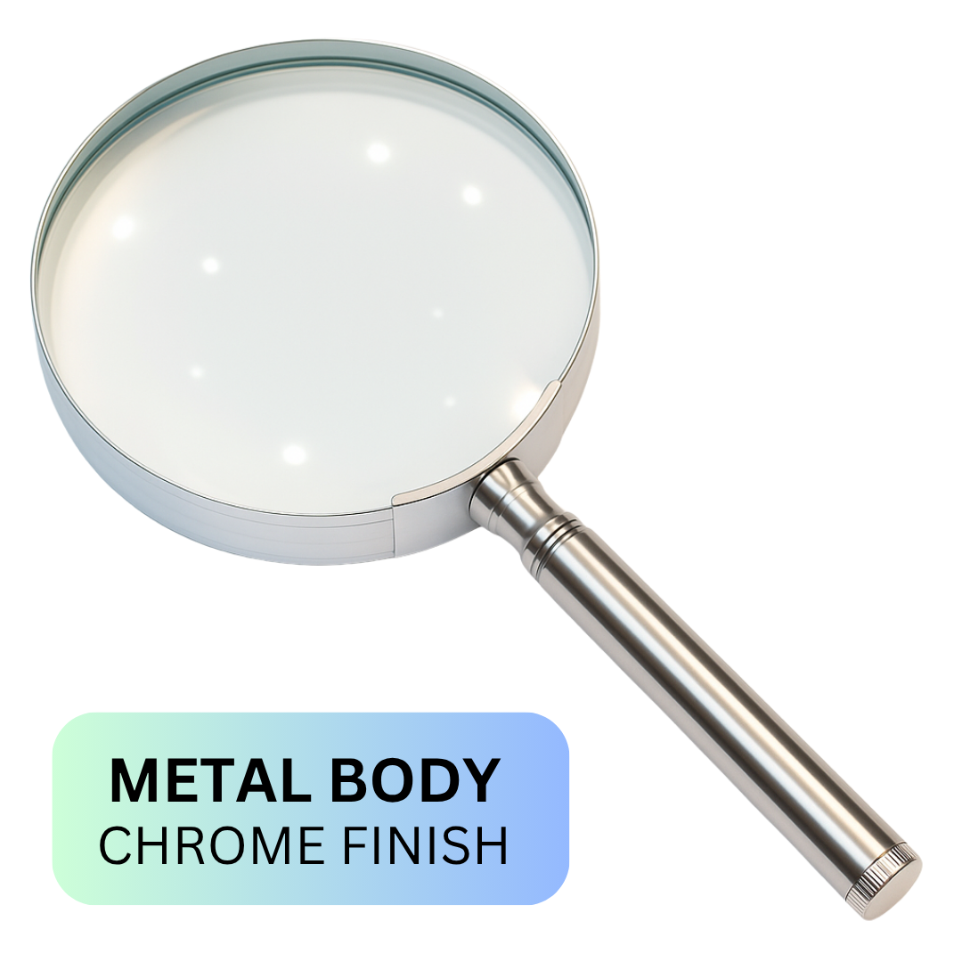 Magnifier 2X Power with Polished Chrome Handle  - MG-08550