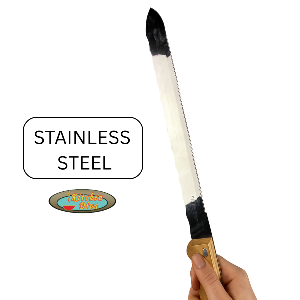 Jumbo Double Sided 11" SS Blade Kitchen Knife - U-04280