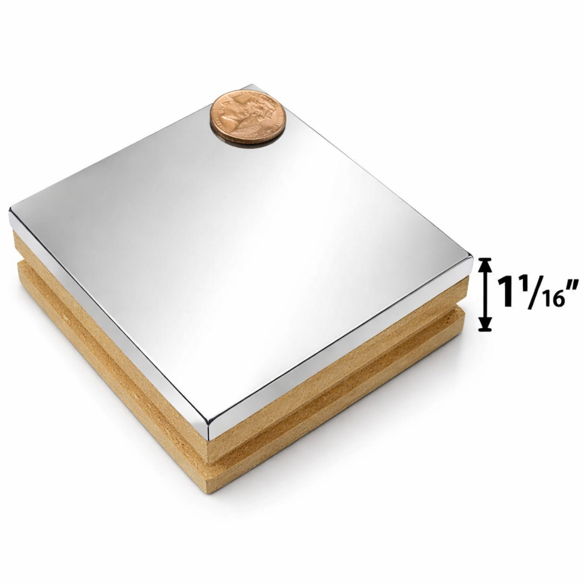 Steel Bench Block & 10″ Chasing Hammer Combo – Heavy-Duty Bench Block with Forged Chasing Hammer | Metalworking, Jewelry, Fabrication & Workshop Tool Set