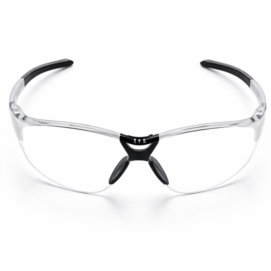Clear High Impact Safety Glasses | Side Shields, Anti-Fog Coating, UV Protection, ANSI approved  - EY5P