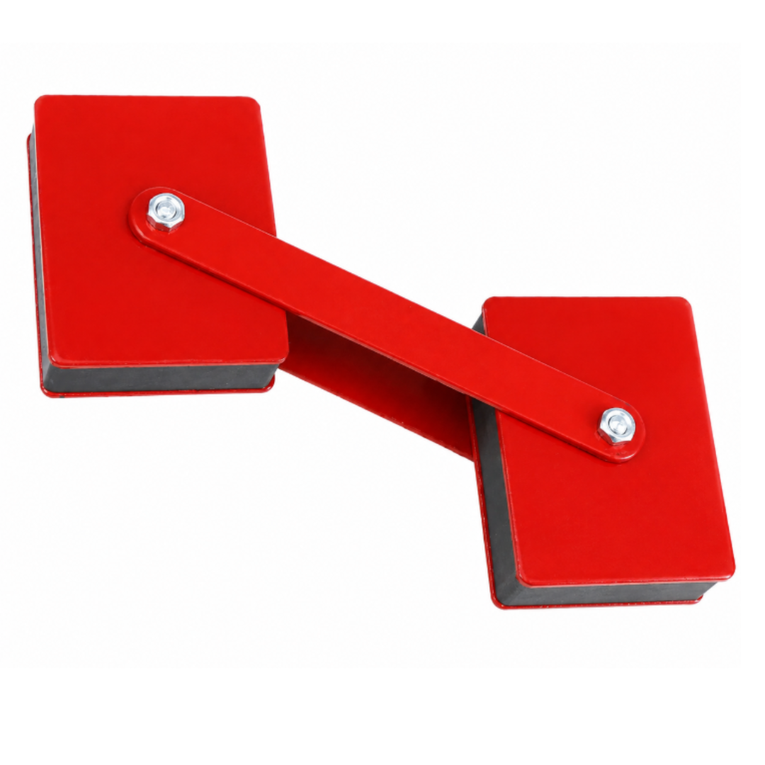 Heavy Duty Welding Magnet Holder, 5 lb Red Metal Magnetic Welding Support for Workshop, Machine Shop, Field Welding, Metal Holding, Angled Welding, Nails & Screws Pickup