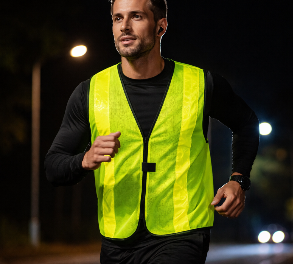 High Visibility Safety Essentials Bundle — Neon Green Safety Vest + Reflective Safety Ball Cap