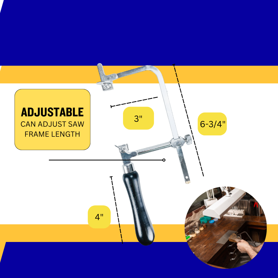 Jeweler’s Workbench Starter Kit — Bench Wizard Combination Anvil & Bench Pin + Adjustable Jeweler’s Saw Frame