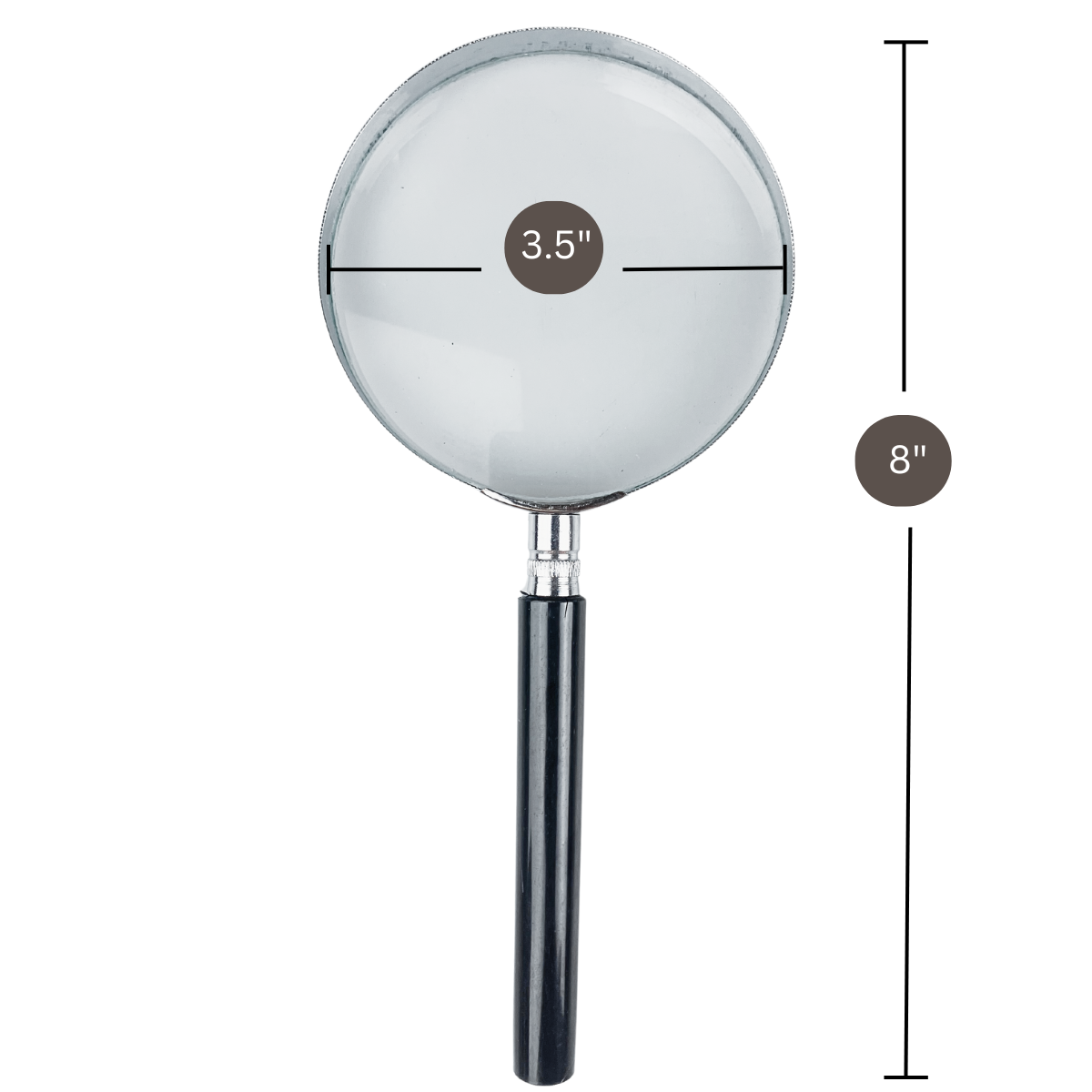 2x Glass 3.5" Diameter Magnifier  - MG8778