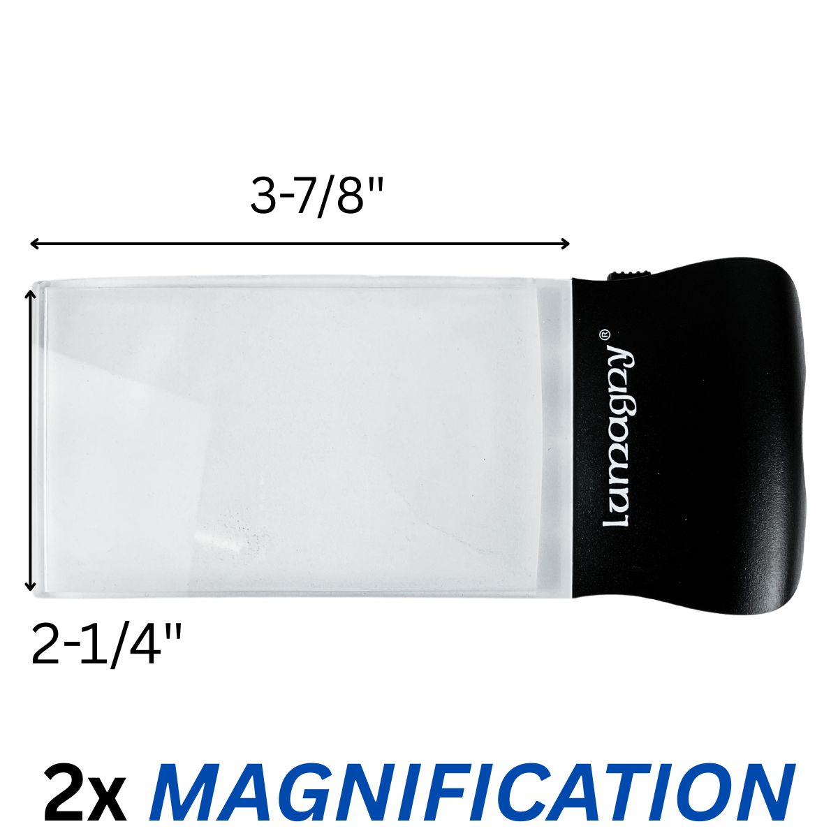 LED Illuminated Rectagular Booklight Magnifier  - MG-75980