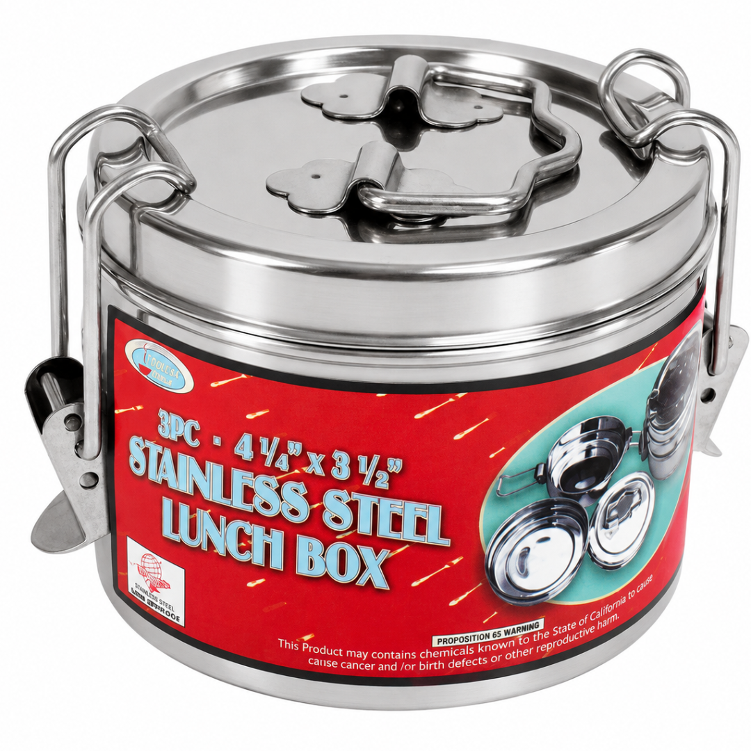 3 Piece Stainless Steel Lunchbox  - UT72-TIFFIN