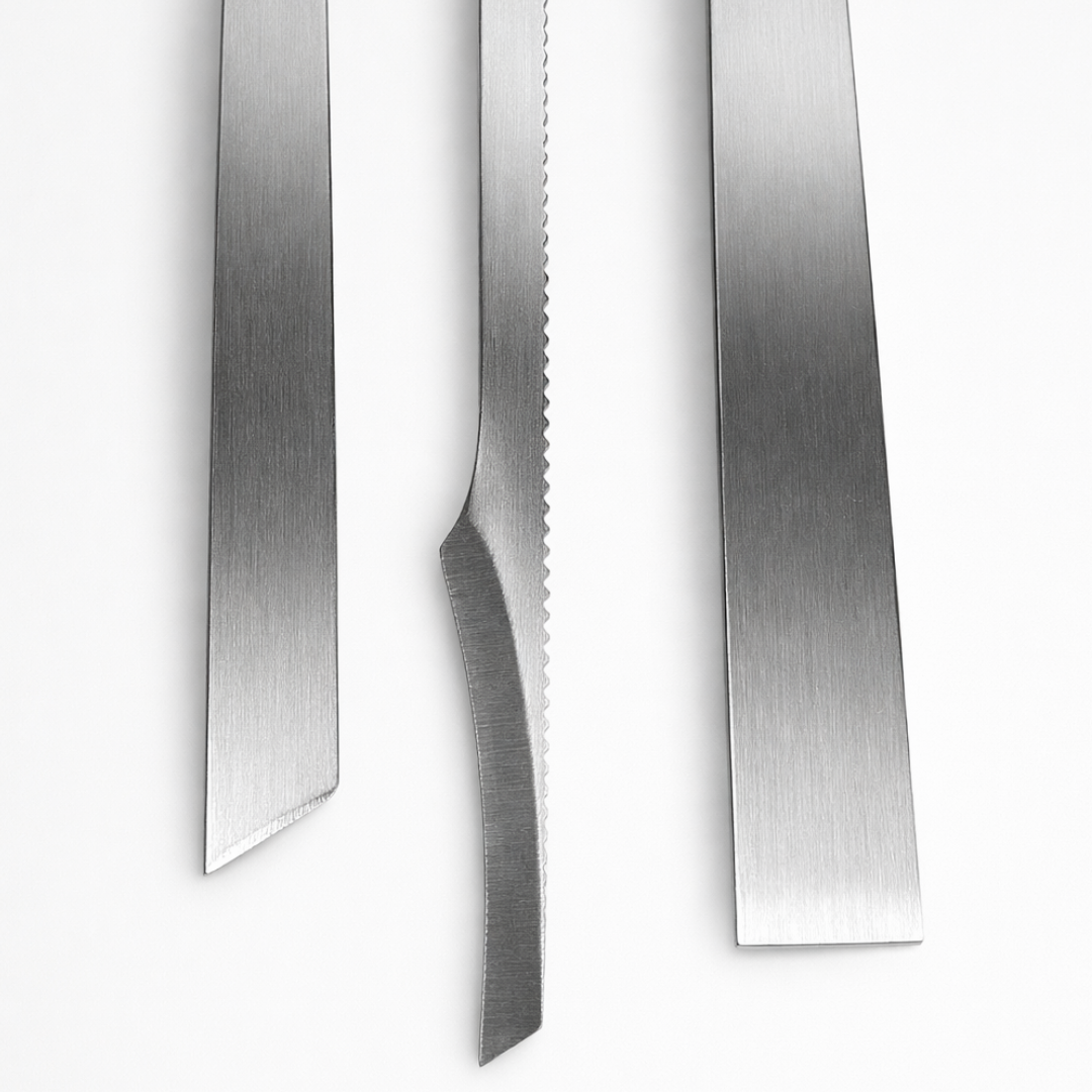 3 Piece Professional Stainless Steel Pedicure Knife Set – Razor Sharp Callus & Dead Skin Removal Tools