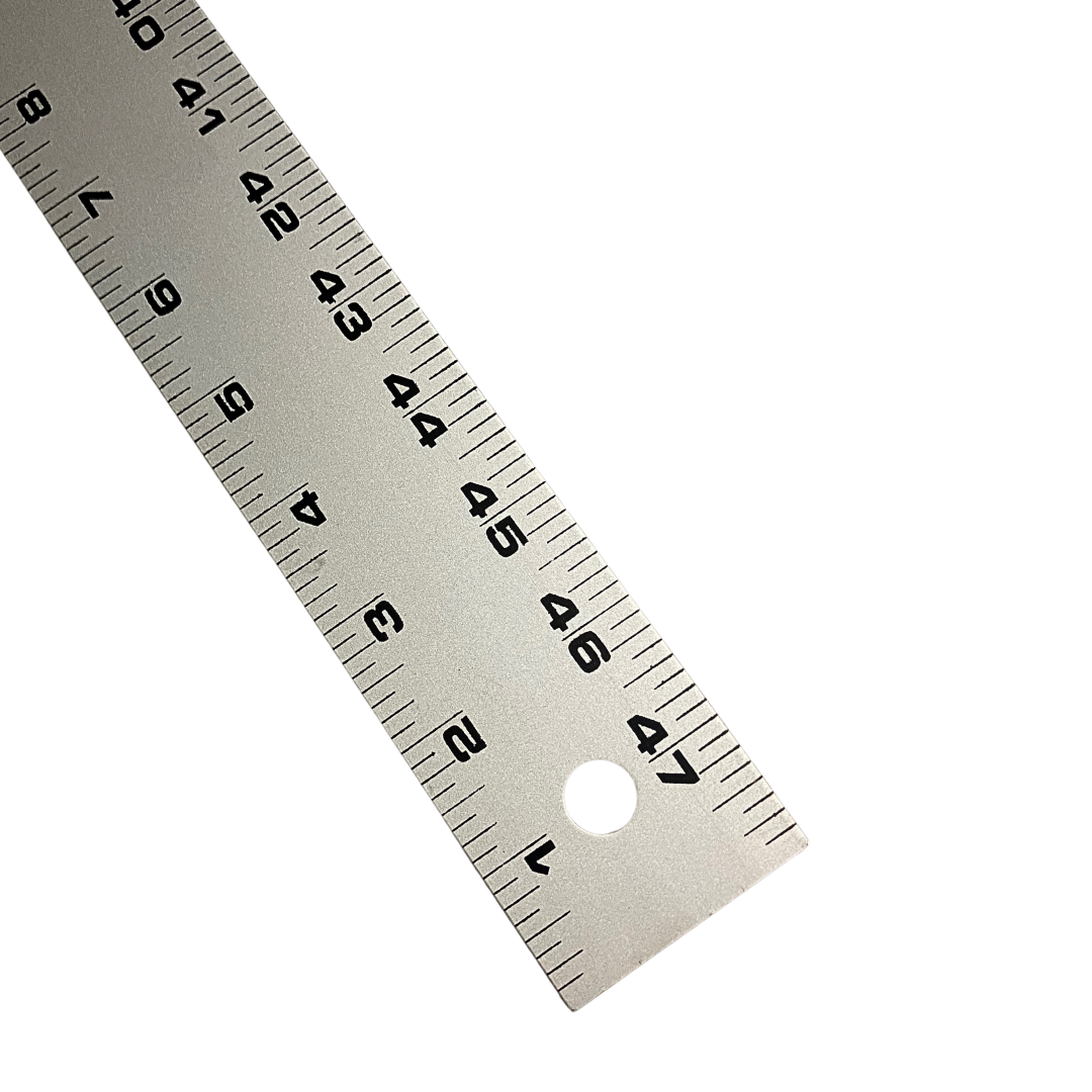 Precision Aluminum Ruler - 48 Inch, 1/8 Inch Thick
