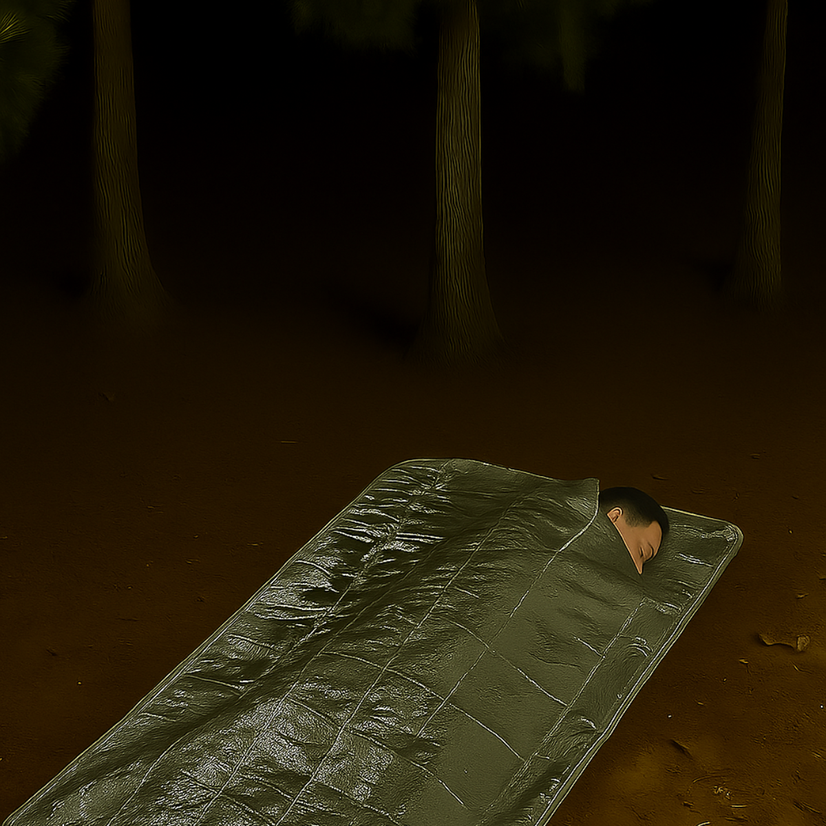 4-Layer Emergency Sleeping Bag – 39"x87" – Reflective, Lightweight & Compact Thermal Survival Blanket for Camping, Hiking, Outdoors