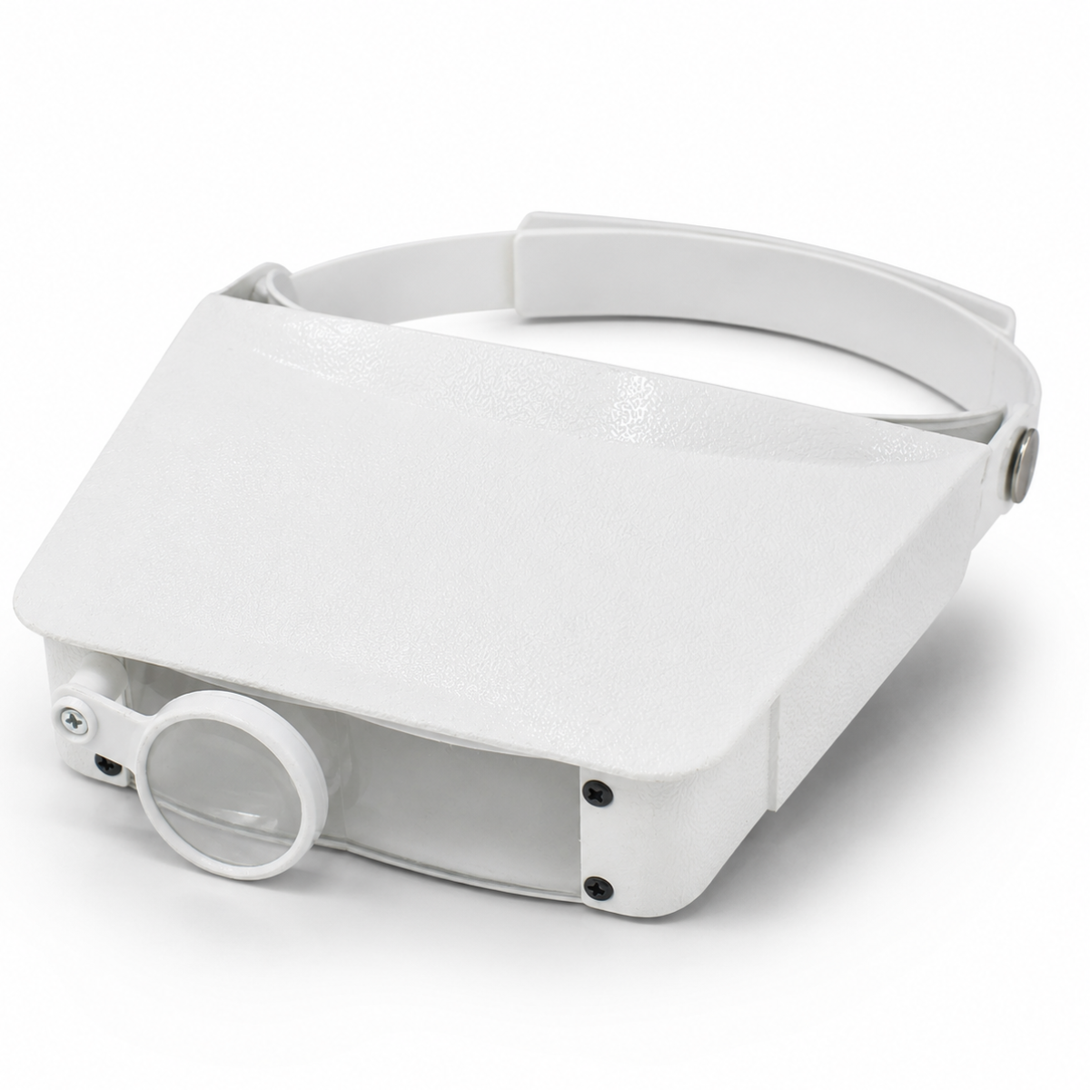 White Visor-Type Head Worn Magnifier - MG-97001