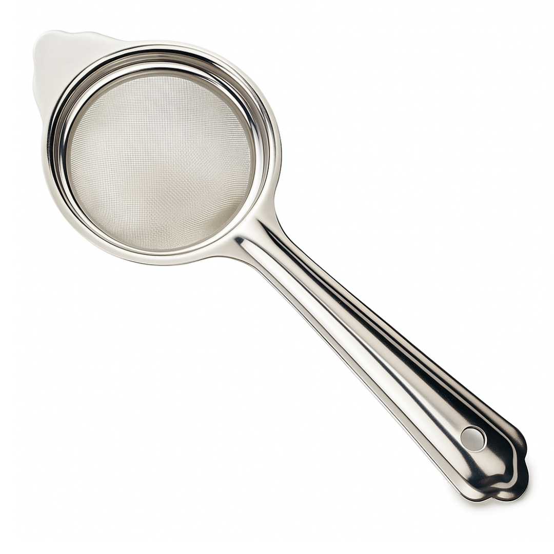 2 Pc. Medium-Sized Stainless Steel Tea Strainer – 2.5” Fine Mesh Infuser with Long Handle – Rust-Proof, Easy to Use, Perfect for Loose Leaf Tea, Coffee, and More