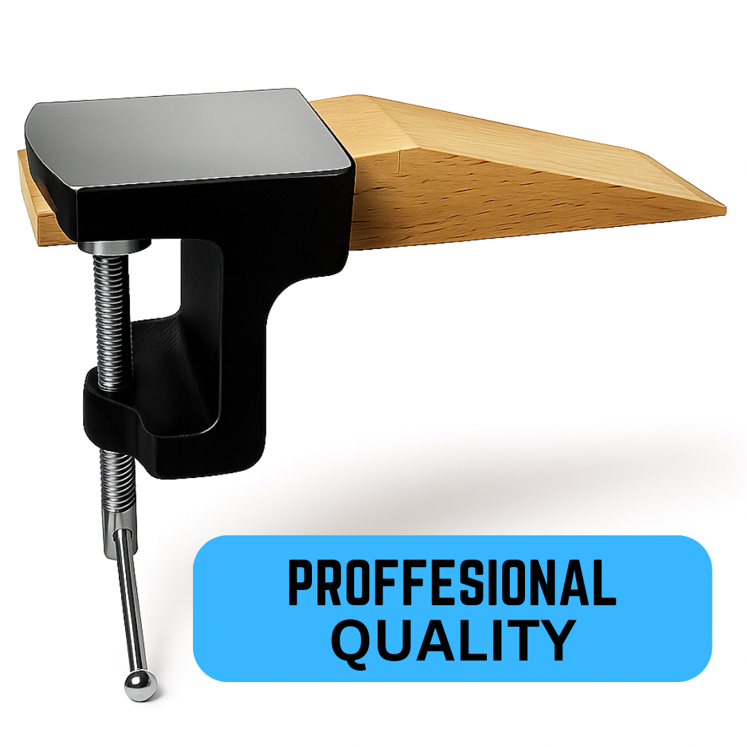 Jeweler’s Anvil with Bench Pin – 2.75" x 3.25" Mini Workbench Anvil and Pin Set – Mountable Bench Block for Jewelry Making & Metal Work