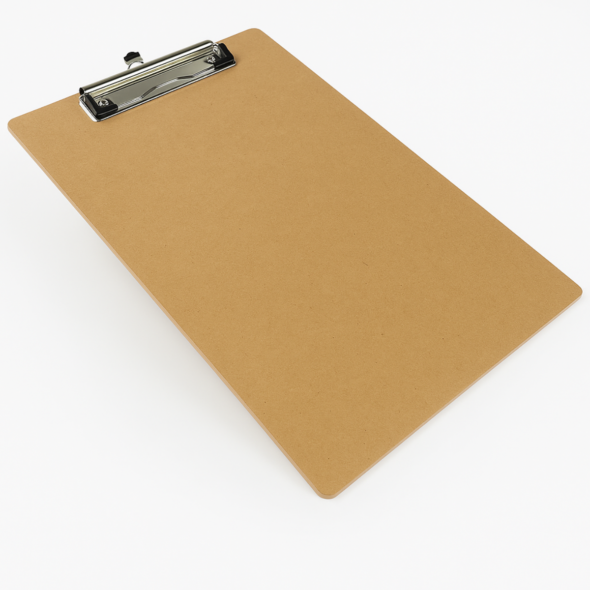 Lightweight Hardboard Clipboard – Standard Size 12.5" x 8-15/16" with Low Profile Metal Clip, Durable Writing Board for Office, School, Warehouse, or Field Use