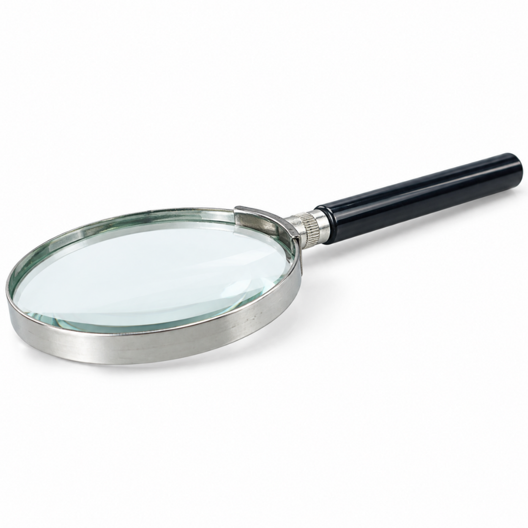 2X Power 8.5-Inch Handheld Magnifier with 4-Inch Lens and Black Handle – MG-08779