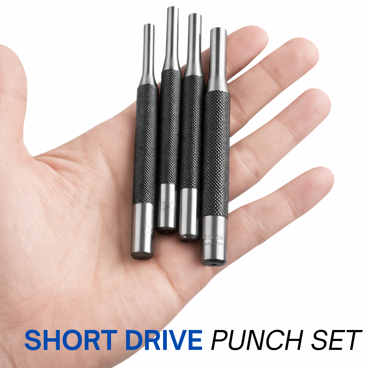 Short Drive Punch Set – 8 Piece Mini Punch Kit (4") – TZ01-02100
