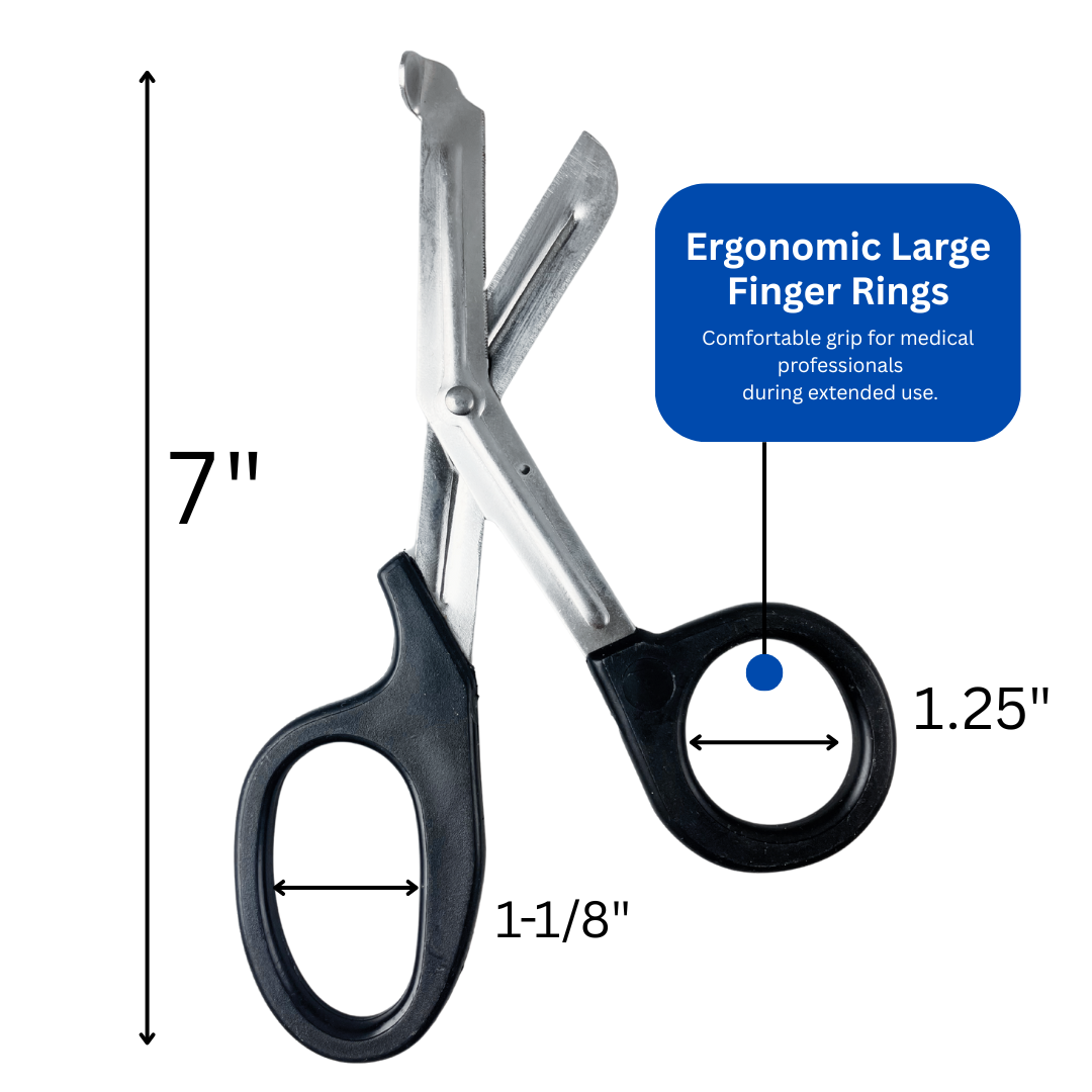 2 Pc. Angled/Bent Utility Scissors - 7-1/2" | Cut Bandages, Flowers, Crafts  - SC-84750-Z02