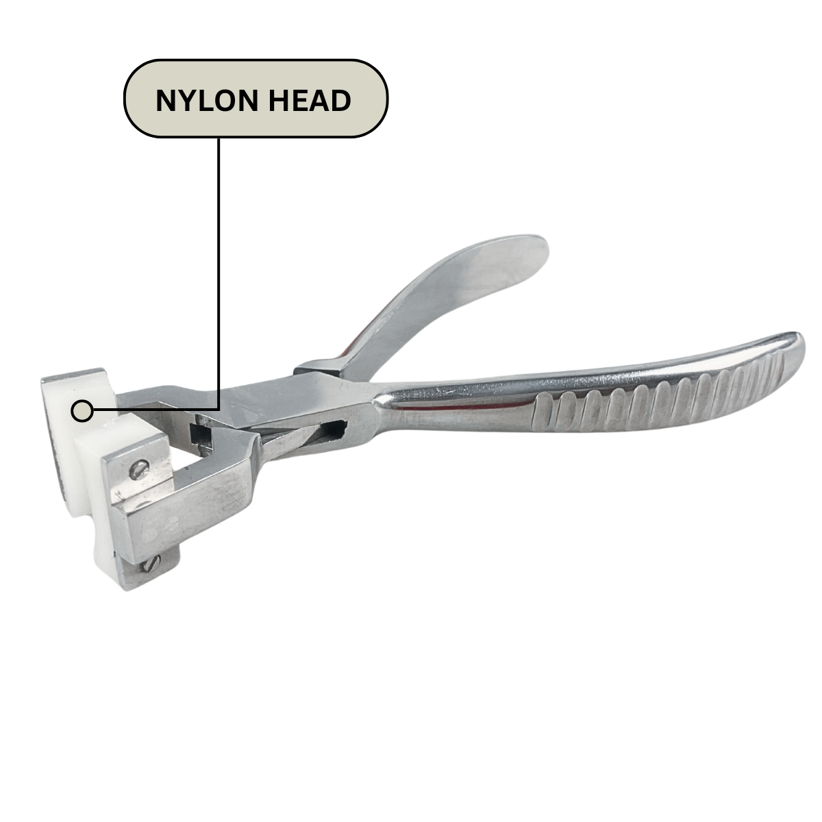 5.75 Inch Stainless Steel Nylon Curved Jaw Pliers  - S-008984