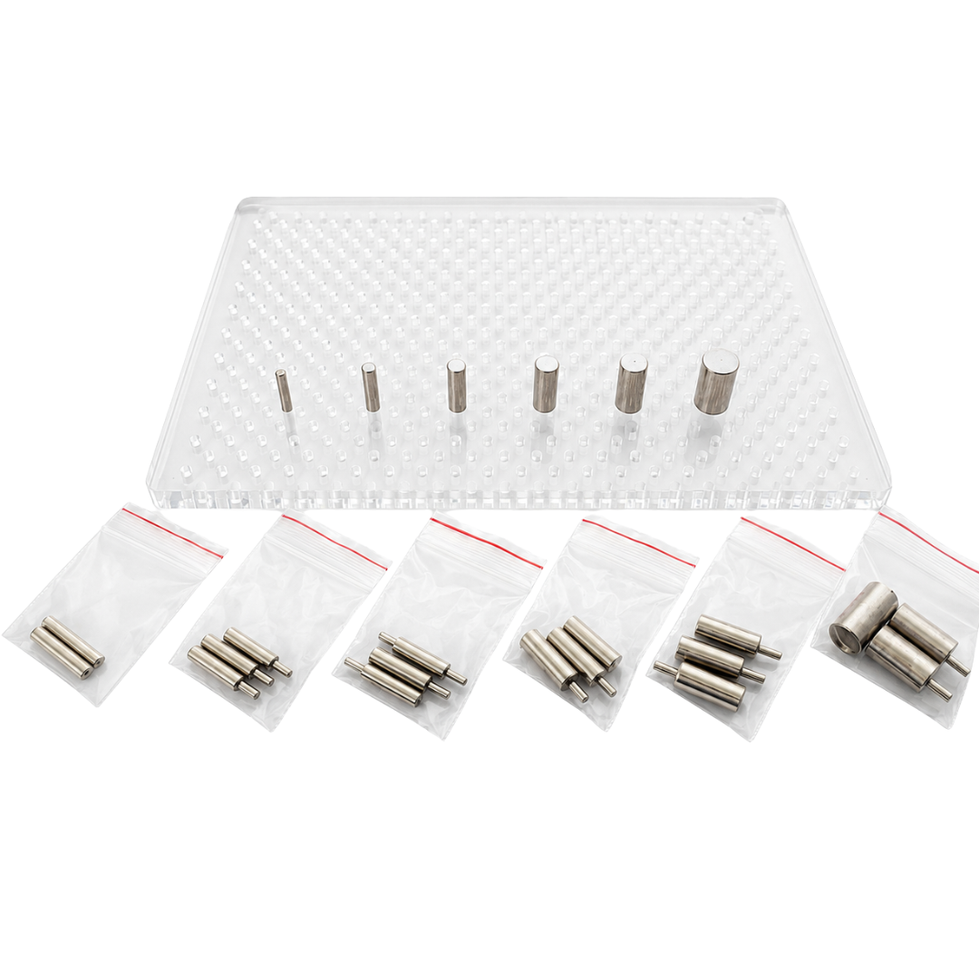 Acrylic Wire Bending and Shaping Jig with 326 Holes and 24 Removable Pins, 6 x 4 Inch Jewelry Making Forming Board – TJ-29391