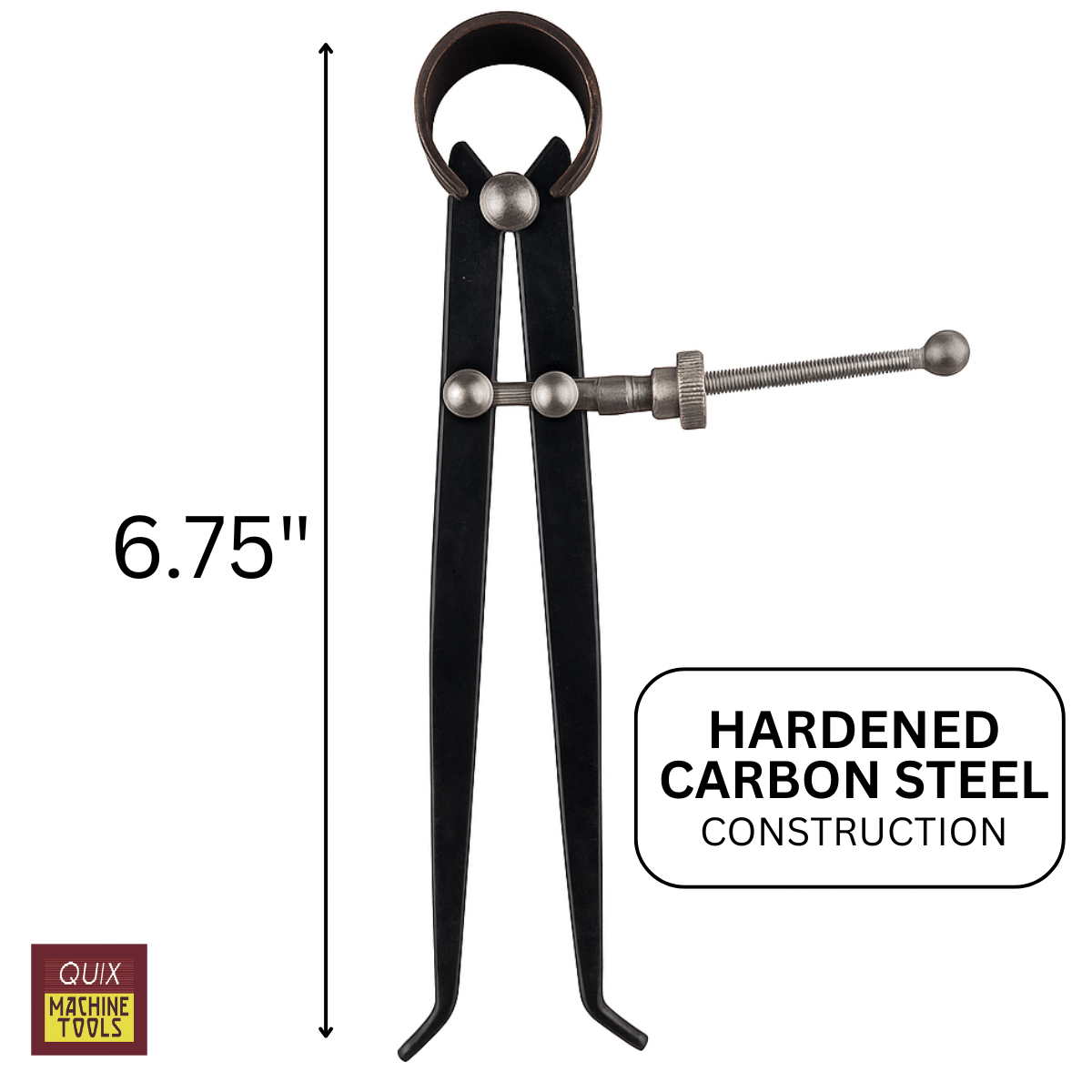 3 Piece Set of Inside, Outside, and Divider Calipers (Pack of: 1) - TZ01-04506