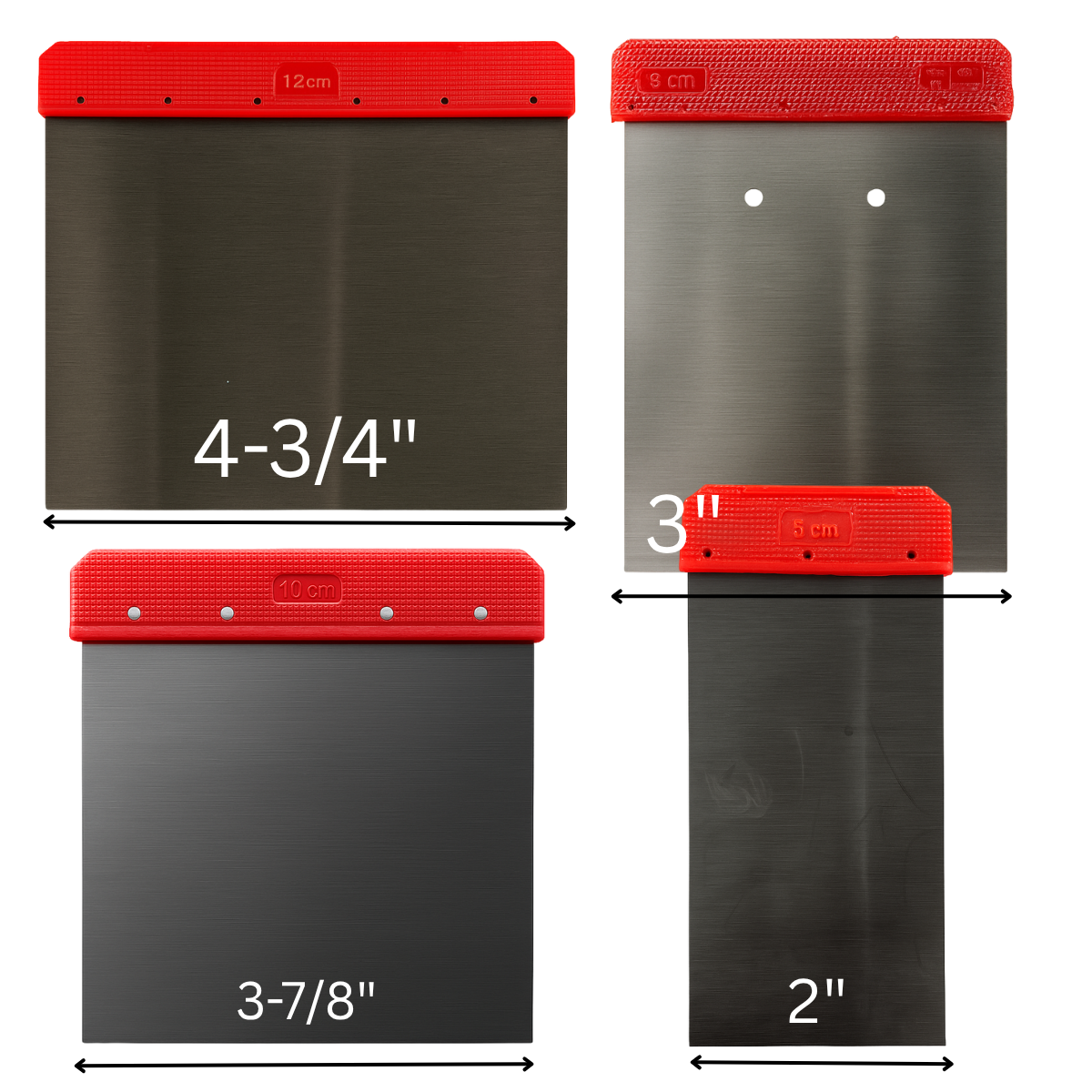 4 Piece Metal Scraper Set (Pack of: 2) - TZ-01140-Z02