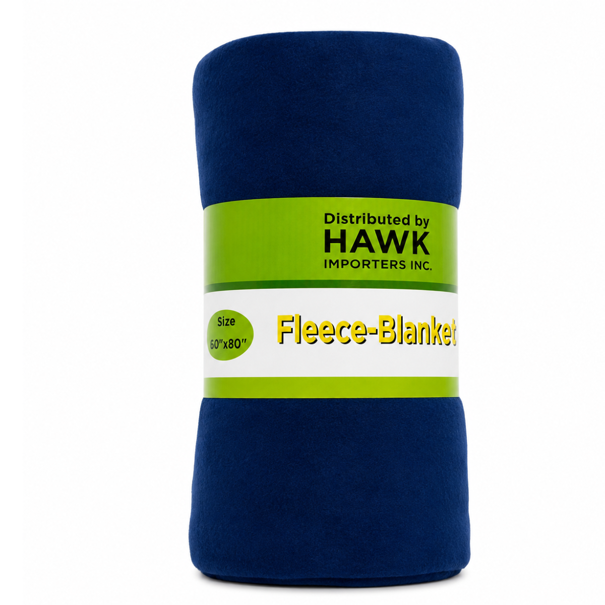 Navy Blue Fleece Blanket 60" x 80" – Soft 100% Polyester Lightweight Throw Blanket for Bed, Couch, Travel, Camping & Home