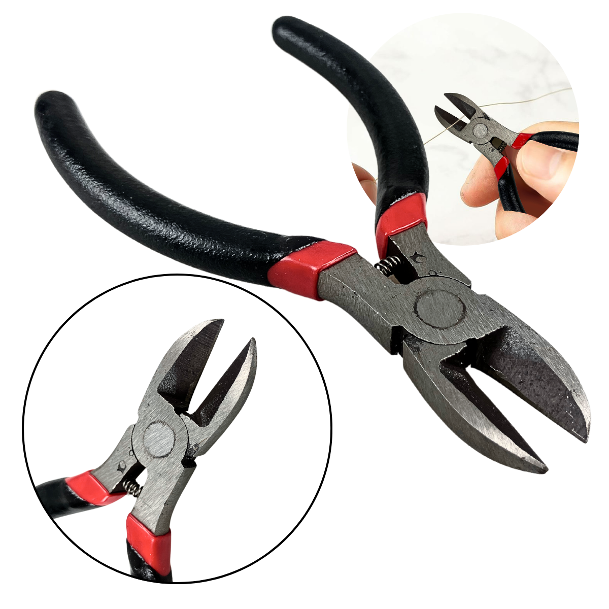 5-Piece Precision Mini Pliers Set - Needle Nose, Diagonal Cutter, Lineman and More