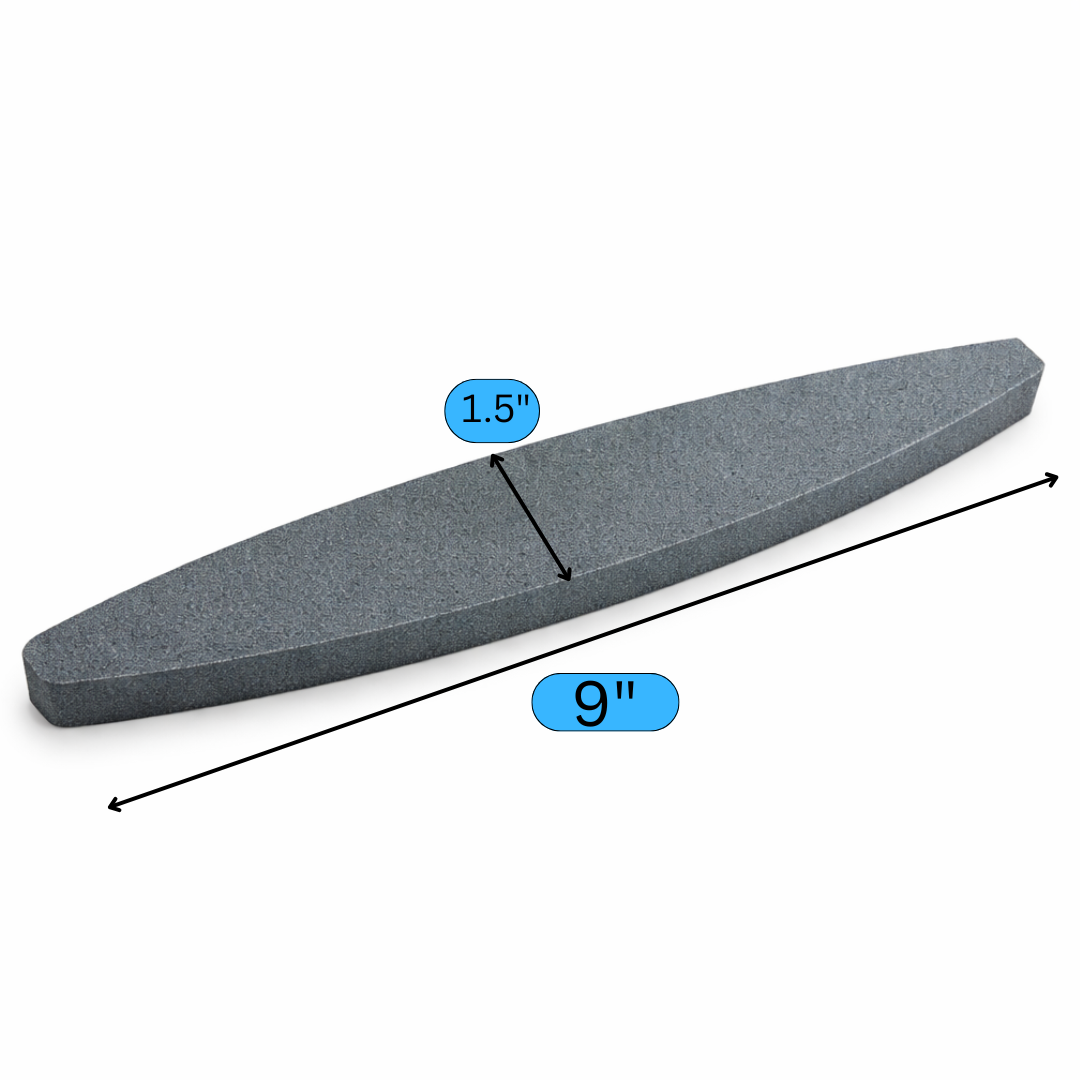 9" Aluminum Oxide Sharpening Stone – Coarse & Fine Grit Dual-Sided Stone for Knives, Hatchets & Small Tools