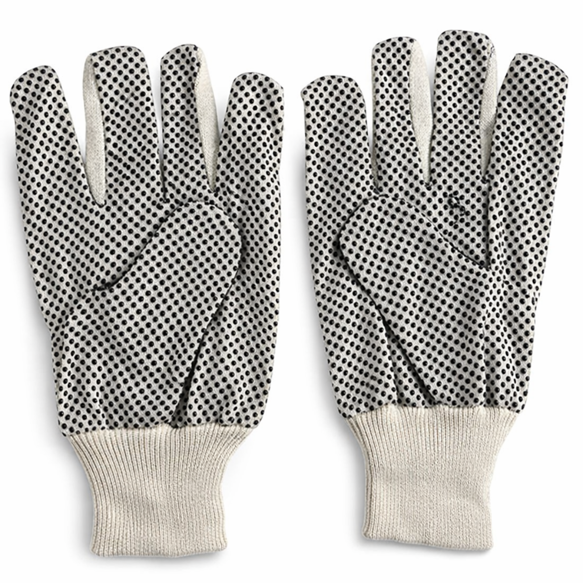 Ladies’ 9 oz Canvas Work Gloves with PVC Dots – Large (Pack of 6) | GL-07200-Z06