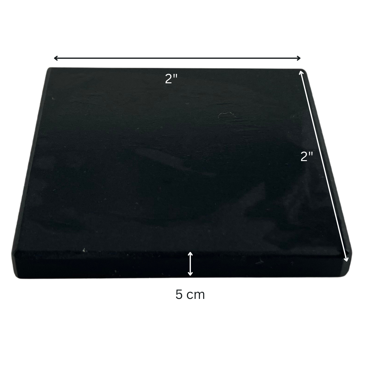 Gold Testing Stone – Professional Jewelry Tester for Gold, Silver & Platinum – 2" x 2" Square Black Touchstone