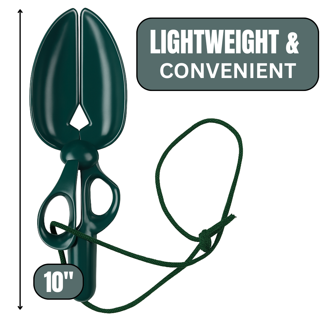 Pet Litter Scooper with Scissor-Style Handle – No-Mess Waste Pickup Tool for Cats & Dogs