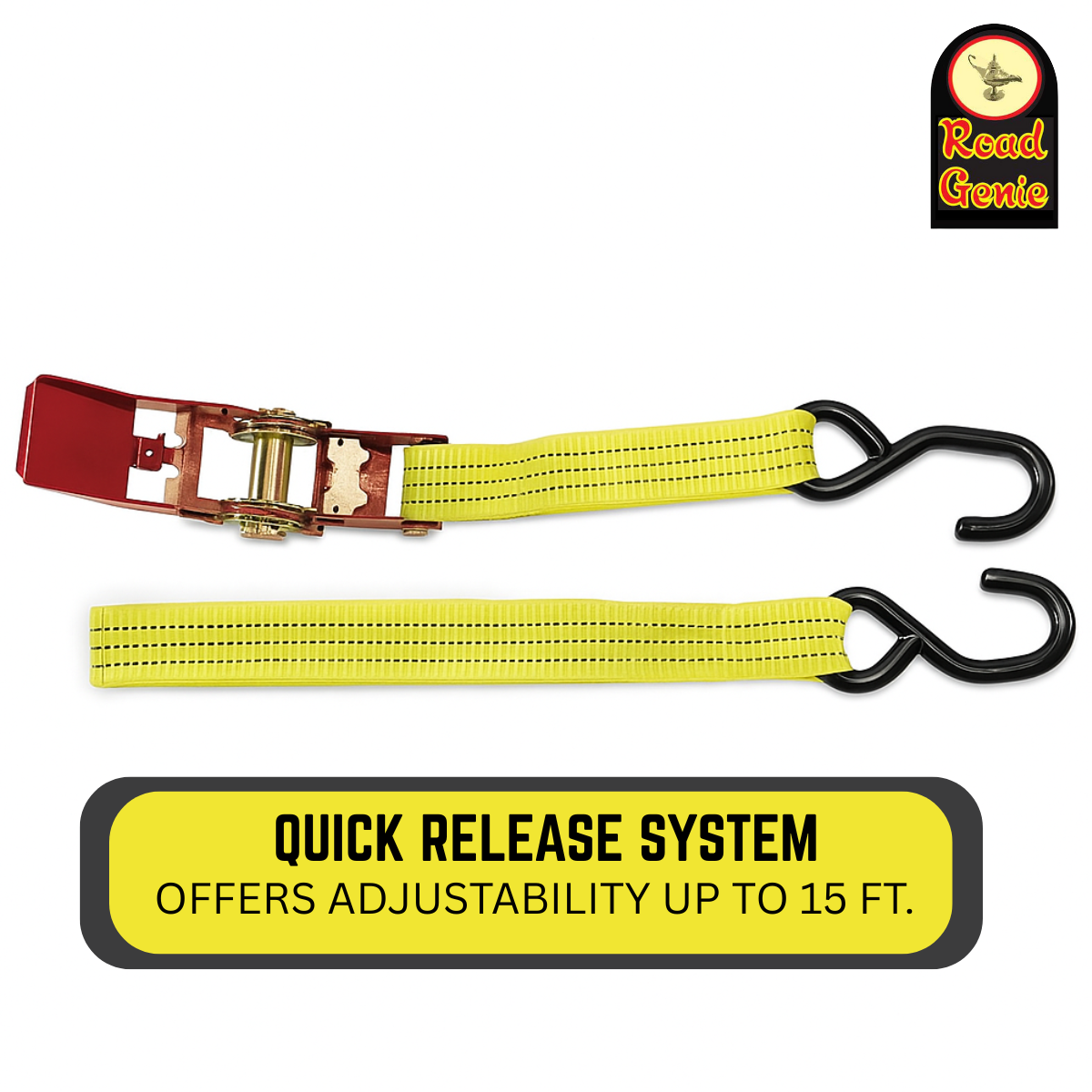 4 Piece Heavy Duty Ratchet Tie Down Set