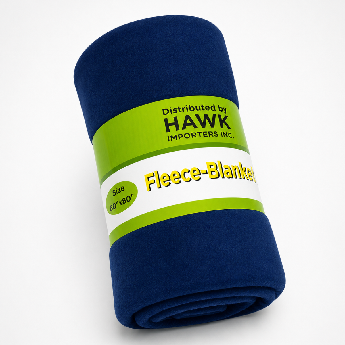 Navy Blue Fleece Blanket 60" x 80" – Soft 100% Polyester Lightweight Throw Blanket for Bed, Couch, Travel, Camping & Home