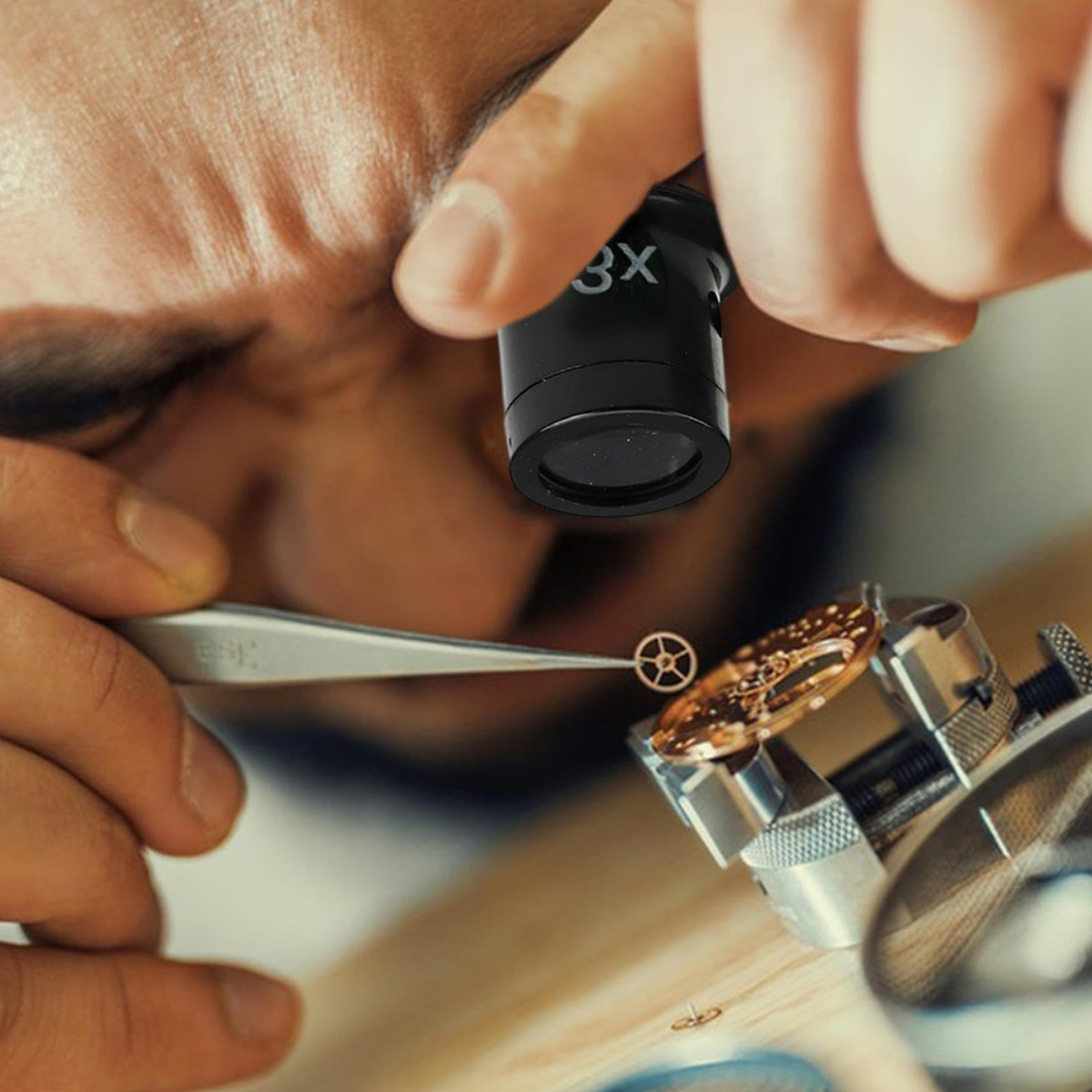 3 Piece Black Jeweler's Loupe Set - 3X, 5X and 10X Power - MG-20900